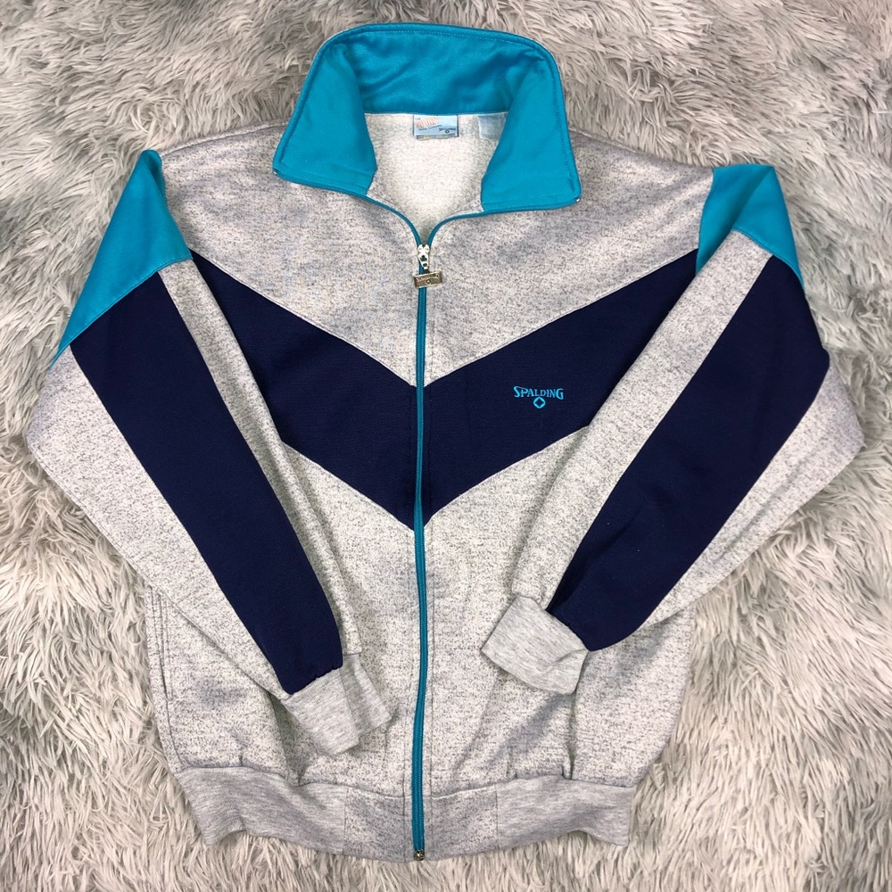 Vintage SPALDING Sport Full Zip Track Jacket
